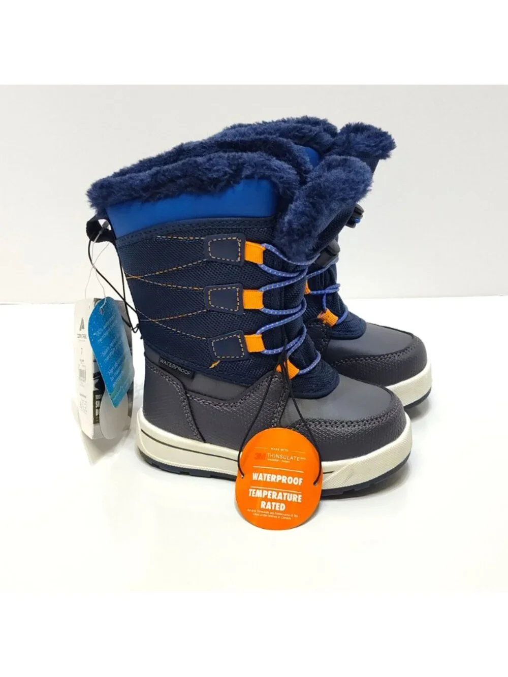 Ozark Trail Tall Bungee Waterproof Snow Boots Rated To -20°F Toddler Boys Size 7